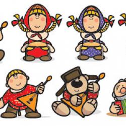 Разработка персонажа русского сувенира. 